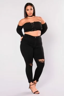 Fashion Nova Well Played Jeans - Black