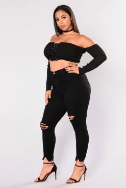 Fashion Nova Well Played Jeans - Black