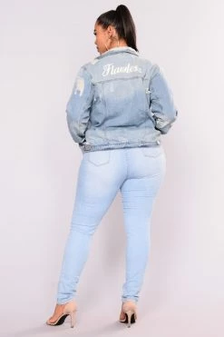 Fashion Nova Tempe Distressed Jeans - Light Wash