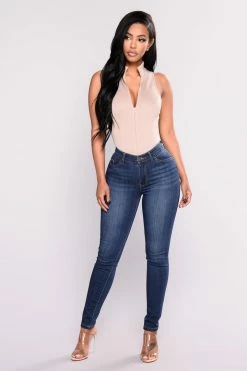 Fashion Nova Ezra Skinny Jeans - Dark