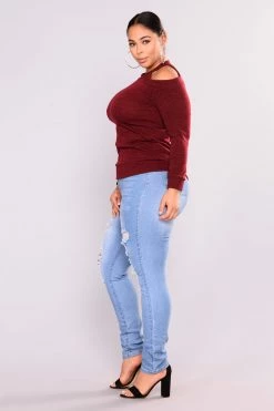 Fashion Nova Fantasea Nights High Rise Jeans - Light Blue Skinny Jeans