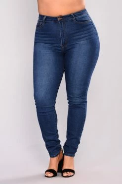 Fashion Nova First Pick High Rise Jeans - Medium Blue Wash