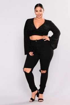 Wholesale 🔔 Fashion Nova Distracted High Rise 👖 Jeans - Black 🔔 19 Fashion Nova Distracted High Rise Jeans - Black