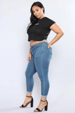 Fashion Nova Buffy Jeans - Medium Wash