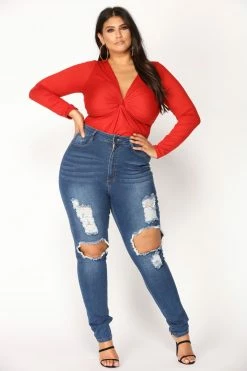 Coupon ⌛ Fashion Nova San Antonio Distressed 👖 Jeans - Medium Blue Skinny 👖 Jeans 👏 24 Fashion Nova San Antonio Distressed Jeans - Medium Blue Skinny Jeans