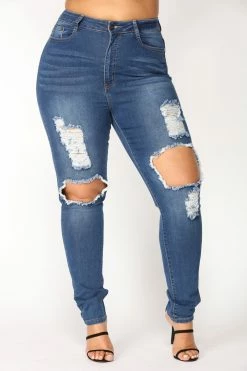 Coupon ⌛ Fashion Nova San Antonio Distressed 👖 Jeans - Medium Blue Skinny 👖 Jeans 👏 25 Fashion Nova San Antonio Distressed Jeans - Medium Blue Skinny Jeans