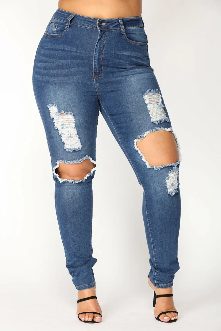 Coupon ⌛ Fashion Nova San Antonio Distressed 👖 Jeans - Medium Blue Skinny 👖 Jeans 👏 12 Fashion Nova San Antonio Distressed Jeans - Medium Blue Skinny Jeans