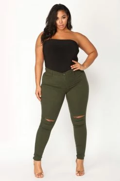 Cheap ๐ Fashion Nova Skinny ๐ Jeans Canopy ๐ Jeans - Olive โจ 26 Fashion Nova Skinny Jeans Canopy Jeans - Olive