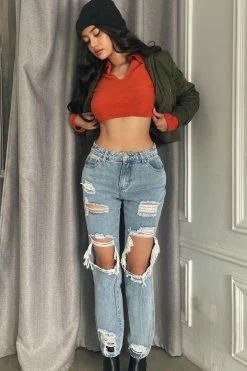 Fashion Nova Feed My Ego Slouch Fit Jeans - Light Blue Wash