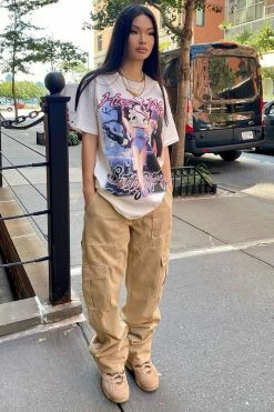 Fashion Nova Give Me A Break Cargo Carpenter Jeans - Khaki Baggy Jeans