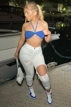 Fashion Nova Skinny Jeans Glistening Jeans - White