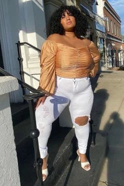 Fashion Nova Skinny Jeans Glistening Jeans - White