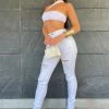 Fashion Nova Skinny Jeans Hit The Freeway Jeans - White