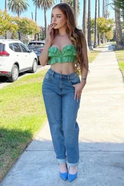 Fashion Nova I Got It From My Mama Jeans - Medium Wash Mom Jeans