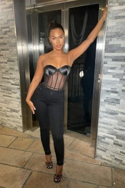 Fashion Nova Kahula Skinny Jeans - Black