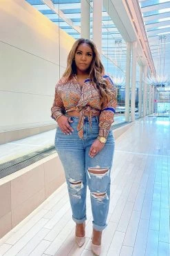 Fashion Nova Know It All Mid Rise Boyfriend Jeans - Medium Blue Wash