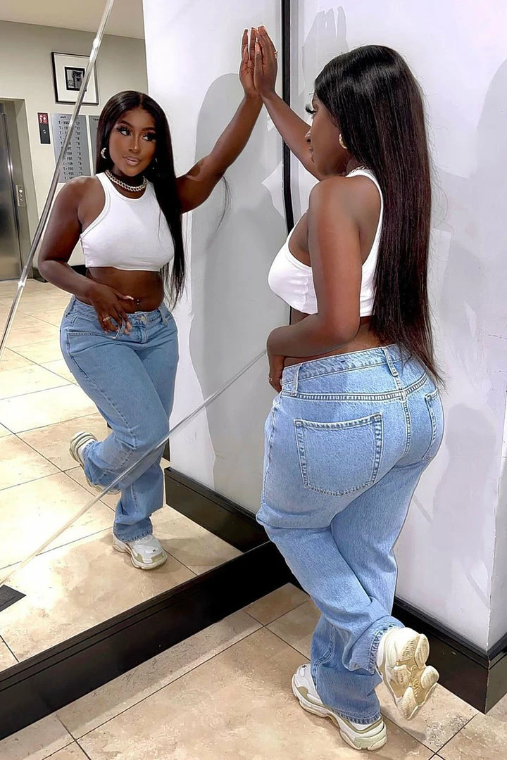 Hot Sale โ๏ธ Fashion Nova Low Rider Slouch Fit ๐ Jeans - Light Blue Wash Baggy ๐ Jeans ๐ 4 Fashion Nova Low Rider Slouch Fit Jeans - Light Blue Wash Baggy Jeans