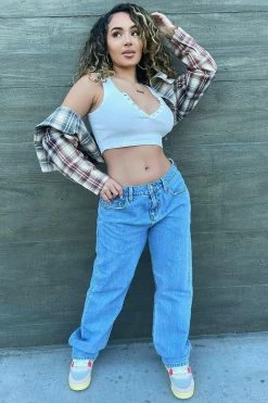 Hot Sale โ๏ธ Fashion Nova Low Rider Slouch Fit ๐ Jeans - Light Blue Wash Baggy ๐ Jeans ๐ 26 Fashion Nova Low Rider Slouch Fit Jeans - Light Blue Wash Baggy Jeans