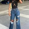 Hot Sale 🔥 Fashion Nova Baggy 👖 Jeans Make It Edgy Ripped Boyfriend 👖 Jeans - Dark Wash 🌟 1 Fashion Nova Baggy Jeans Make It Edgy Ripped Boyfriend Jeans - Dark Wash