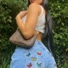 Fashion Nova Nature's Angels Butterfly Mom Jeans - Medium Blue Wash