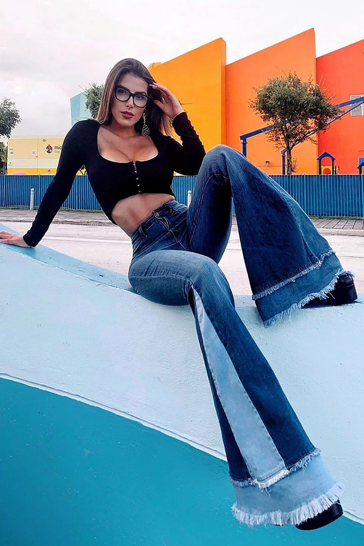 Deals 🥰 Fashion Nova Only The Best Vibes Bell Bottom 👖 Jeans - Medium Blue Wash 😀 3 Fashion Nova Only The Best Vibes Bell Bottom Jeans - Medium Blue Wash