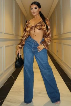 Fashion Nova Outta The Way Non Stretch Straight Leg Jeans - Dark Wash