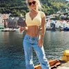 Fashion Nova Baggy Jeans Smile You're On Camera Boyfriend Jeans - Light Blue Wash