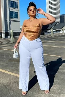 Fashion Nova Sweet Love Straight Leg Jeans - White