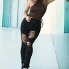 Fashion Nova Take Me Back Skinny Jeans - Black