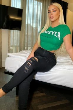 Fashion Nova Tris Skinny Jeans - Black