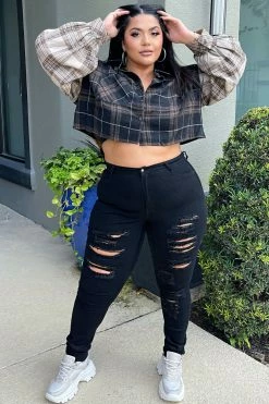 Fashion Nova Tris Skinny Jeans - Black