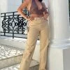 Fashion Nova Tunnel Vision Straight Leg Jeans - Khaki