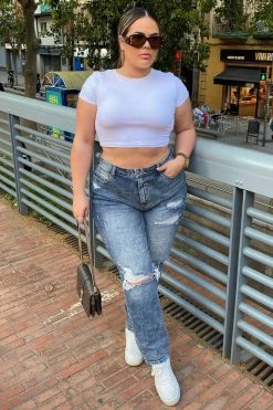 Cheapest ๐ Fashion Nova We're Better Together Distressed Boyfriend ๐ Jeans - Medium Blue Wash ๐ 15 Fashion Nova We're Better Together Distressed Boyfriend Jeans - Medium Blue Wash