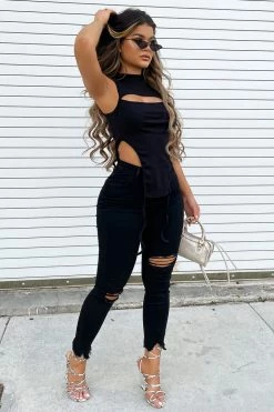 Fashion Nova Well Played Jeans - Black