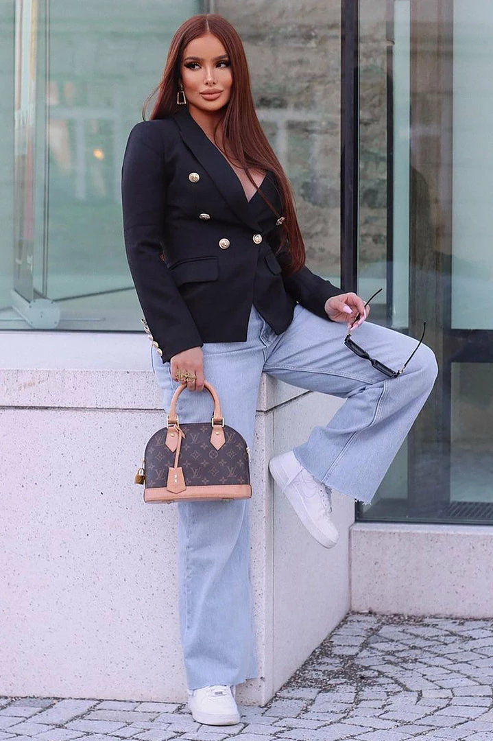 Budget 💯 Fashion Nova Baggy 👖 Jeans Winona 90's Wide Leg 👖 Jeans - Medium Blue Wash ❤️ 4 Fashion Nova Baggy Jeans Winona 90's Wide Leg Jeans - Medium Blue Wash